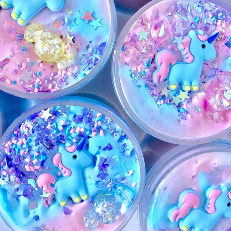 60ml Unicorn Puff Slime Plastic Clay Light Clay Colorful Modeling Polymer Clay Sand Fluffy Light Plasticine Gum For Handmade Toy
60ml Unicorn Puff Slime Plastic Clay Light Clay Colorful Modeling Polymer Clay Sand Fluffy Light Plasticine Gum For Handmade Toy