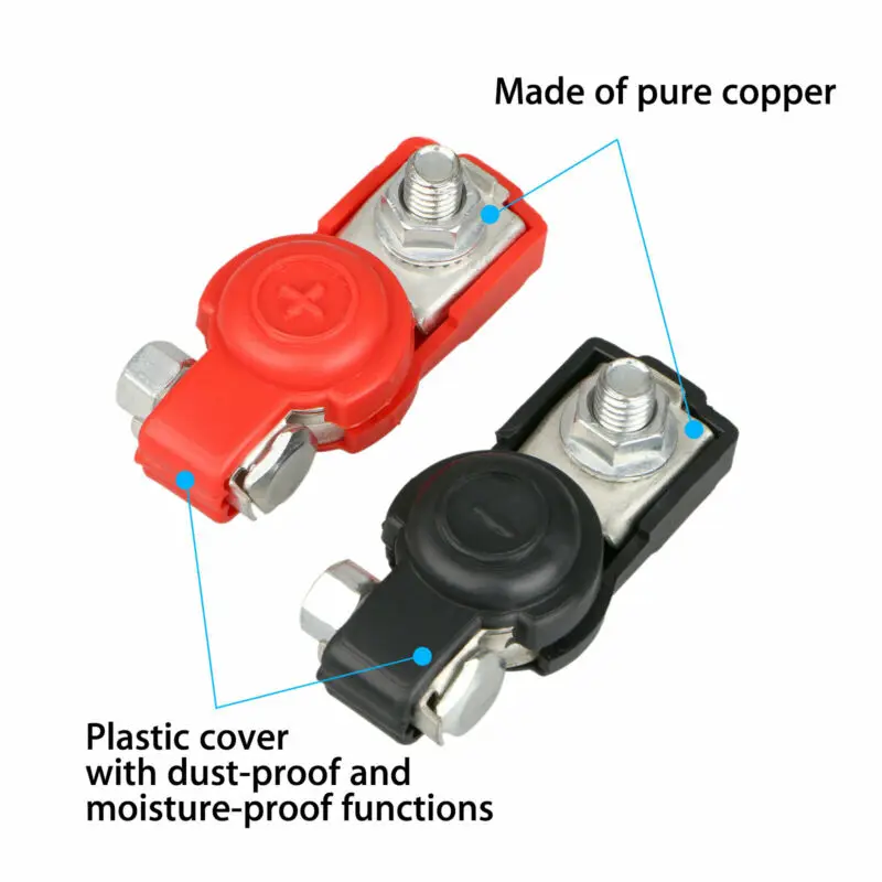 2pcs Car Battery Terminal Positive Negative Quick Release Connector For Auto Boat And Motorcycle - 12V/24V
2pcs Car Battery Terminal Positive Negative Quick Release Connector For Auto Boat And Motorcycle - 12V/24V