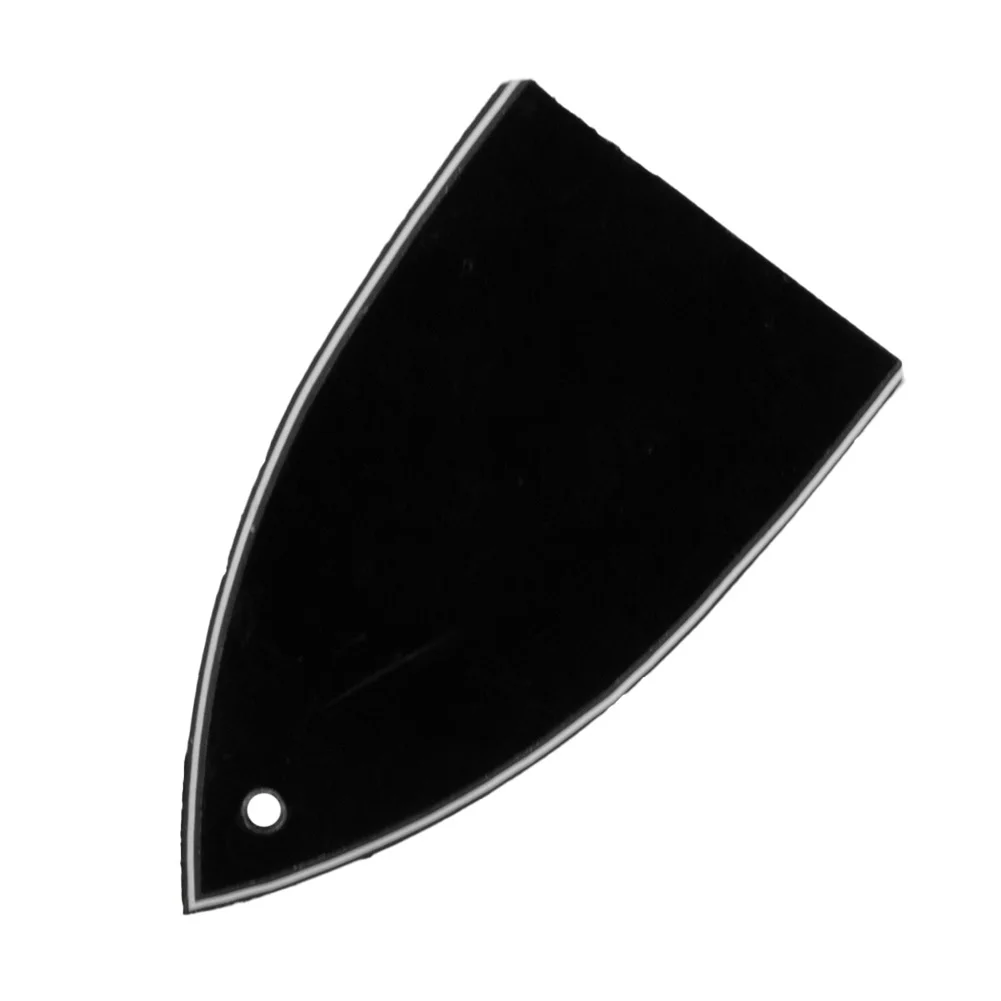 

Parts & Accessories Truss Rod Cover Plastic White & Black 1 Screw Holes 1.72x0.98x0.07Inch 3 Ply 43.5x25x1.8MM