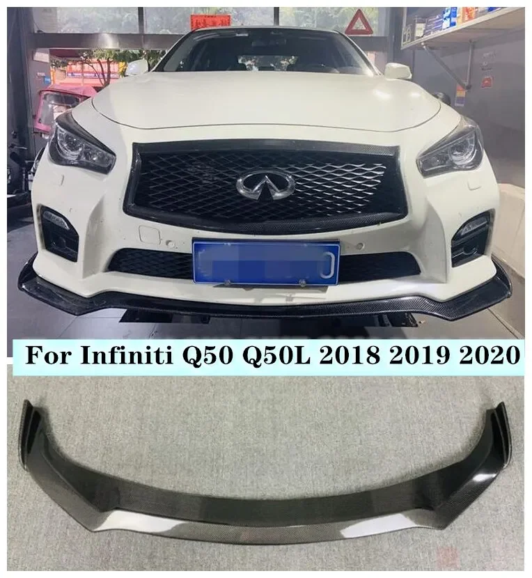 Fits For Infiniti Q50 Q50L 2018 2019 2020 High Quality Carbon Fiber Bumper Front Lip Splitters Protector Cover
Fits For Infiniti Q50 Q50L 2018 2019 2020 High Quality Carbon Fiber Bumper Front Lip Splitters Protector Cover