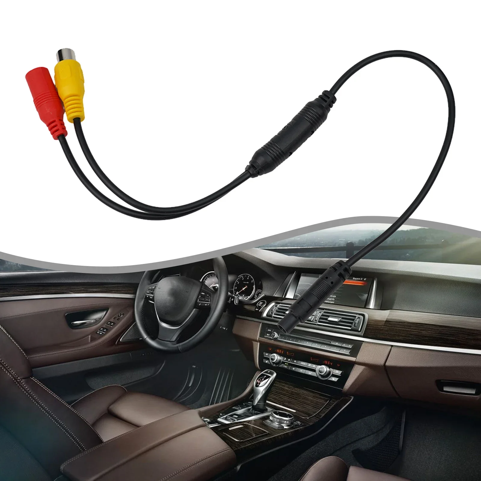 1x Car RCA CVBS Male To 4-PIN Female Conversion Cable For Rear View Mirror DVR 50cm DC 12V Camera Signal Harness Universal Parts
1x Car RCA CVBS Male To 4-PIN Female Conversion Cable For Rear View Mirror DVR 50cm DC 12V Camera Signal Harness Universal Parts