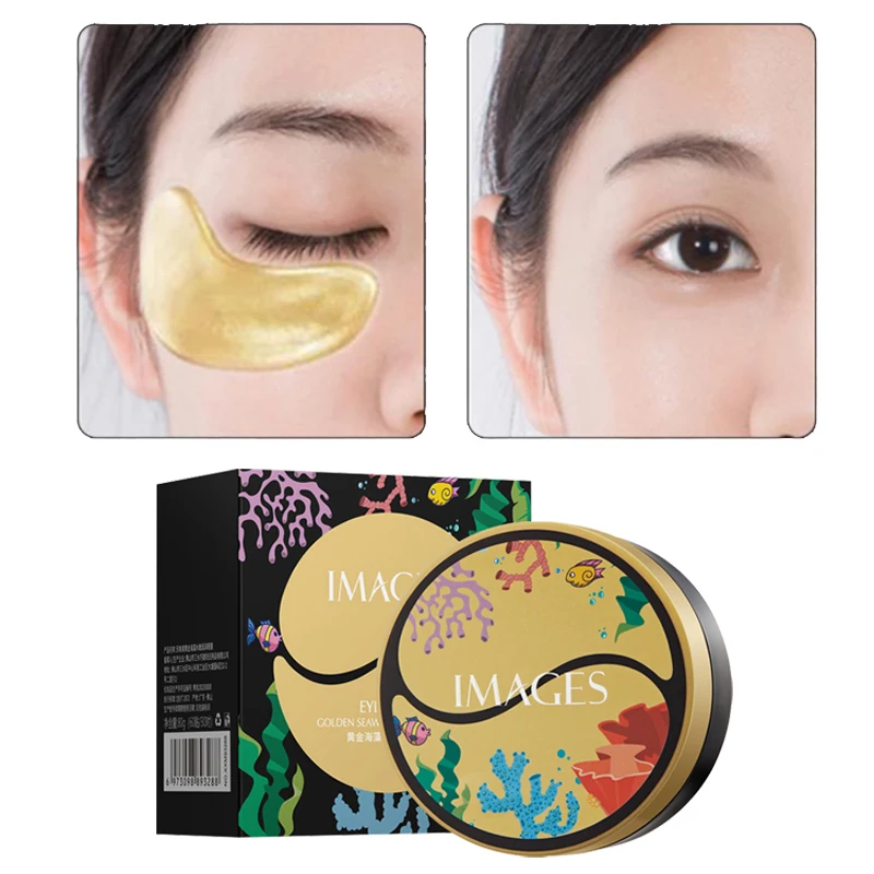 

Gold Caviar Moisturizing Crystal Collagen Eye Mask Anti-Wrinkle Anti Aging Eye Skin Care Patch Dilute Fine Lines Mask 60pcs