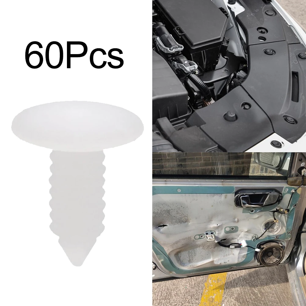 60pcs Universal 7.8mm Fastener Clips Plastic Car Interior Rivets Fastener Retainer Clips White Universal Palstic Accessories
60pcs Universal 7.8mm Fastener Clips Plastic Car Interior Rivets Fastener Retainer Clips White Universal Palstic Accessories