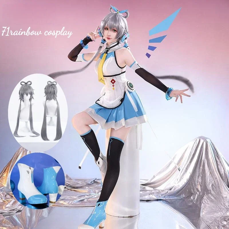 VSINGER Luo Tian Yi V4 AI Formula Clothing Cosplay Costume Girl Christmas Cosplay Uniforms Lovely Dresses Cosplay Wig Costumes
VSINGER Luo Tian Yi V4 AI Formula Clothing Cosplay Costume Girl Christmas Cosplay Uniforms Lovely Dresses Cosplay Wig Costumes