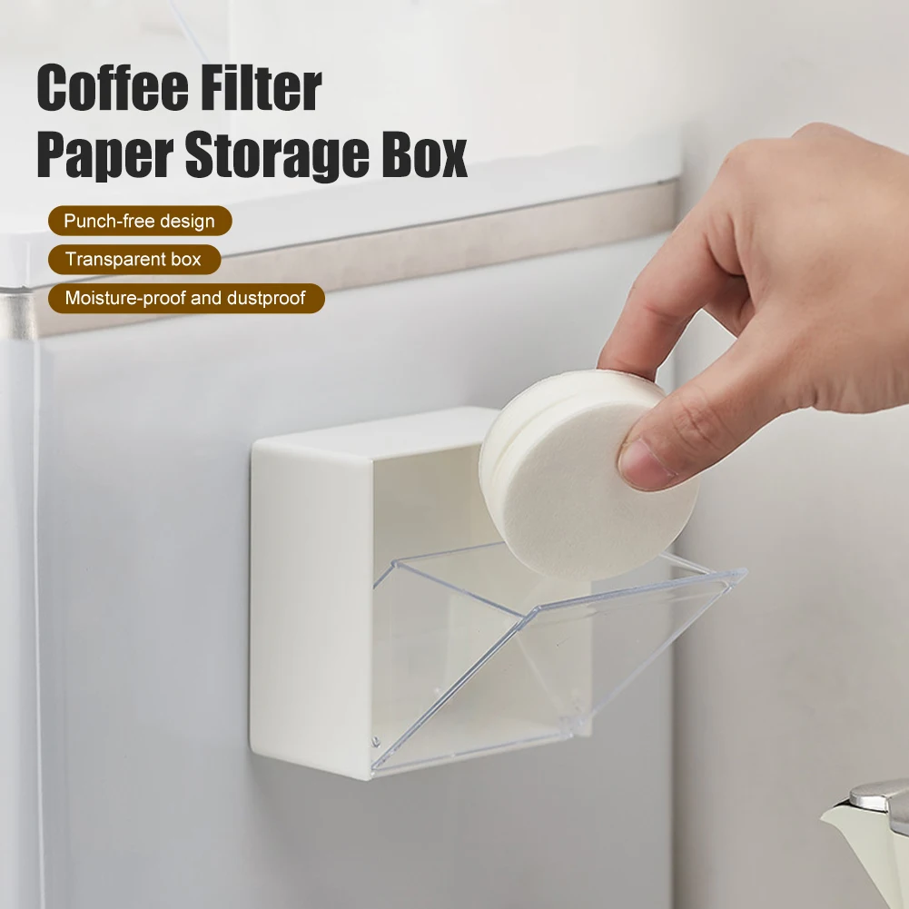 Coffee Filter Paper Holder Dustproof Moka Pot Filter Storage Box Coffee Dosing Ring Powder Bowl Wall Rack Espresso Accessories
Coffee Filter Paper Holder Dustproof Moka Pot Filter Storage Box Coffee Dosing Ring Powder Bowl Wall Rack Espresso Accessories