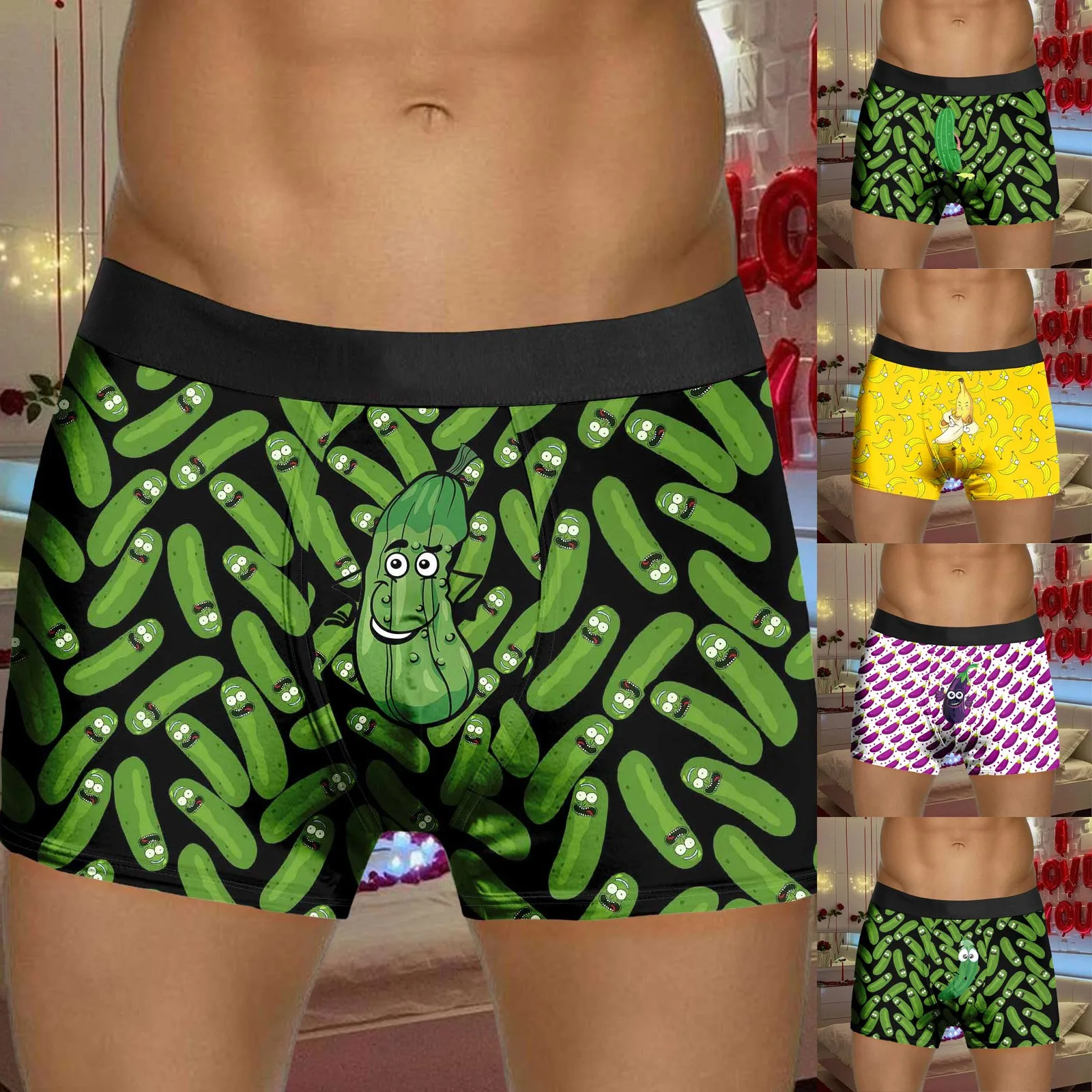 Mens Valentines Day Printed Underwear Style Red Bubble Special Love Rose Shorts Mid Waist
Mens Valentines Day Printed Underwear Style Red Bubble Special Love Rose Shorts Mid Waist