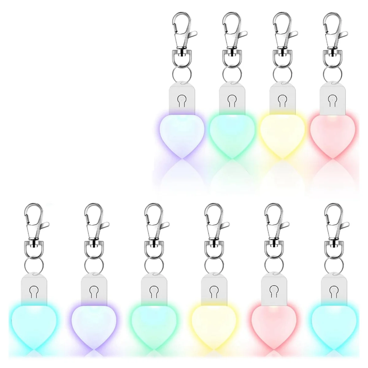 10 Pcs LED Sublimation Blank Keychain Lighted Heart Shape Transfer Keychain Acrylic Heat Sublimation Blanks
10 Pcs LED Sublimation Blank Keychain Lighted Heart Shape Transfer Keychain Acrylic Heat Sublimation Blanks