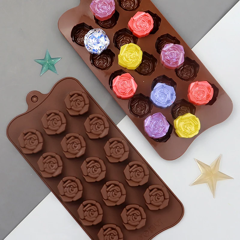 1Pc 15 Cavity Rose Shape Silicone Mould DIY Flower Chocolate Cake Soap Mold Ice Trays Baking Mould Cake Decorating Tools
1Pc 15 Cavity Rose Shape Silicone Mould DIY Flower Chocolate Cake Soap Mold Ice Trays Baking Mould Cake Decorating Tools
