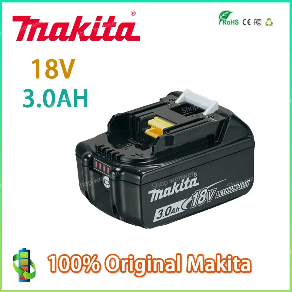 

Makita Original 18V 3.0AH 5.0AH 6.0AH Rechargeable Power Tools Battery with LED Li-ion Replacement LXT BL1830 BL1860 BL1850