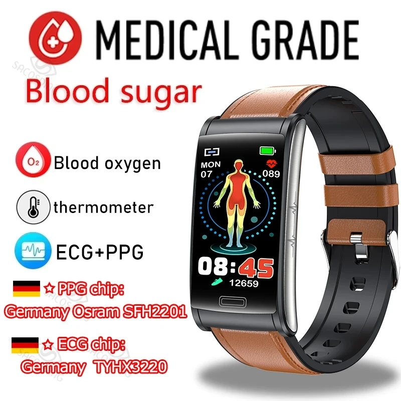 2023 New Blood Glucose Smart Watch Men ECG+PPG Heart Rate Blood Pressure Blood Oxygen Body Monitoring Smart Watches Men For IOS
2023 New Blood Glucose Smart Watch Men ECG+PPG Heart Rate Blood Pressure Blood Oxygen Body Monitoring Smart Watches Men For IOS