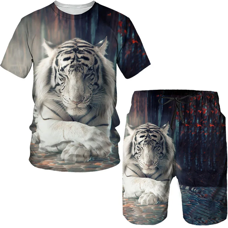 2023 Summer Man Tracksuit Set 3D Print Animal Pattern O-Neck Short Sleeve Casual Breathable Oversized Male Clothing 2-piece Set
2023 Summer Man Tracksuit Set 3D Print Animal Pattern O-Neck Short Sleeve Casual Breathable Oversized Male Clothing 2-piece Set