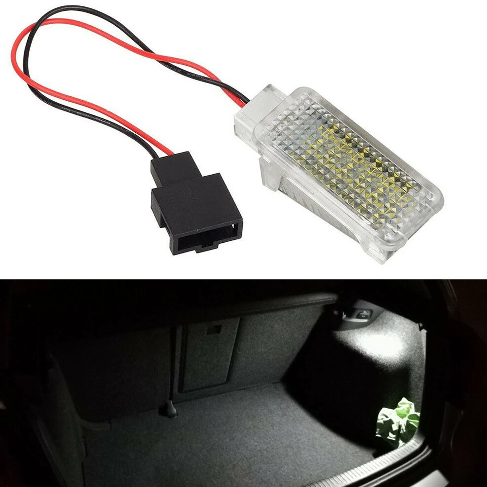 

1x Car LED Luggage Compartment Light Trunk Boot Lamp Module For SEAT Leon Mk3 5F 2013 - 2019 3528 SMD 12V 6000K White