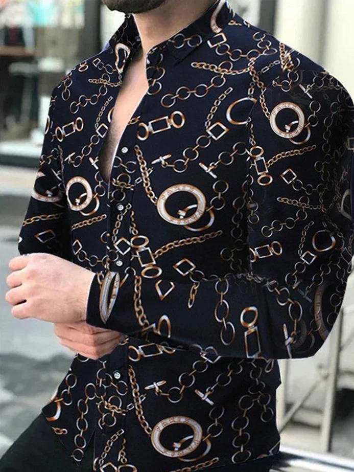 Fashion New Men's Shirts Casual Shirts Retro Pattern Printed Long Sleeved Tops Men's Clothing Shirt XS-8XL
Fashion New Men's Shirts Casual Shirts Retro Pattern Printed Long Sleeved Tops Men's Clothing Shirt XS-8XL