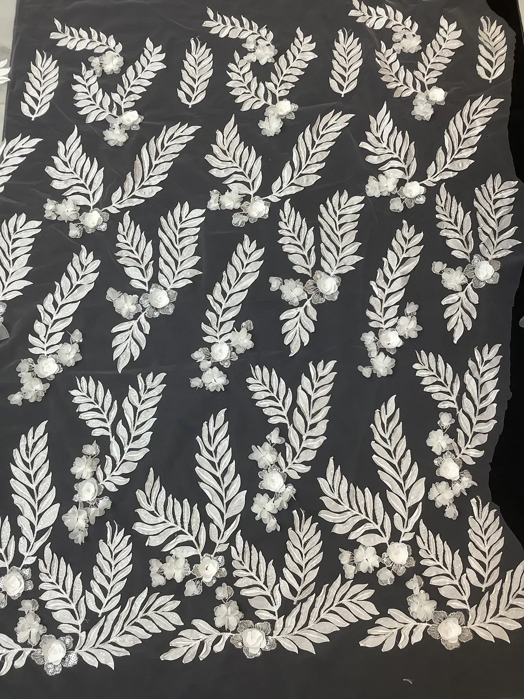 New White Handmade Flowers Lace With Sequins French Tulle Net / Embroidery African Fabric Lace For Evening Dress Party Weddings
New White Handmade Flowers Lace With Sequins French Tulle Net / Embroidery African Fabric Lace For Evening Dress Party Weddings
