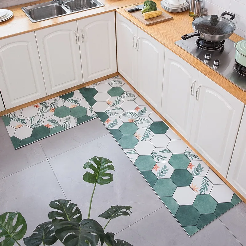 Korean Kitchen Floor Mat Waterproof Oil-proof PVC Carpets Cuttable Floor Mats Creative Geometric Rugs Hexagon Pattern Rug Ковер
Korean Kitchen Floor Mat Waterproof Oil-proof PVC Carpets Cuttable Floor Mats Creative Geometric Rugs Hexagon Pattern Rug Ковер