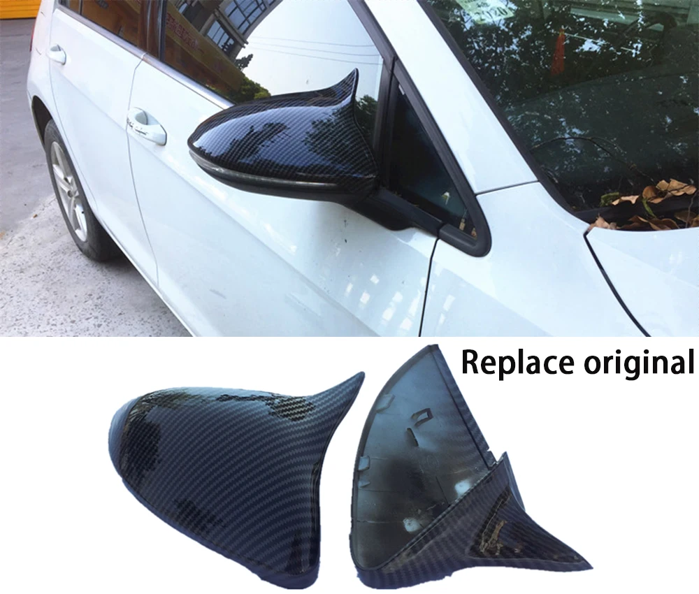 Car-Styling Horn Shape Side Wing Mirror Cover for VW Golf 7 MK7 7.5 GTD R GTI GTE VII Cap E-golf Sportsvan 2013-2019 Replace
Car-Styling Horn Shape Side Wing Mirror Cover for VW Golf 7 MK7 7.5 GTD R GTI GTE VII Cap E-golf Sportsvan 2013-2019 Replace