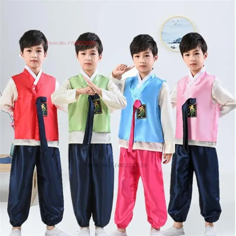 2024 children korean traditional clothing ancient tops+pants set ethnic court official clothes stage performance costume hanbok
2024 children korean traditional clothing ancient tops+pants set ethnic court official clothes stage performance costume hanbok
