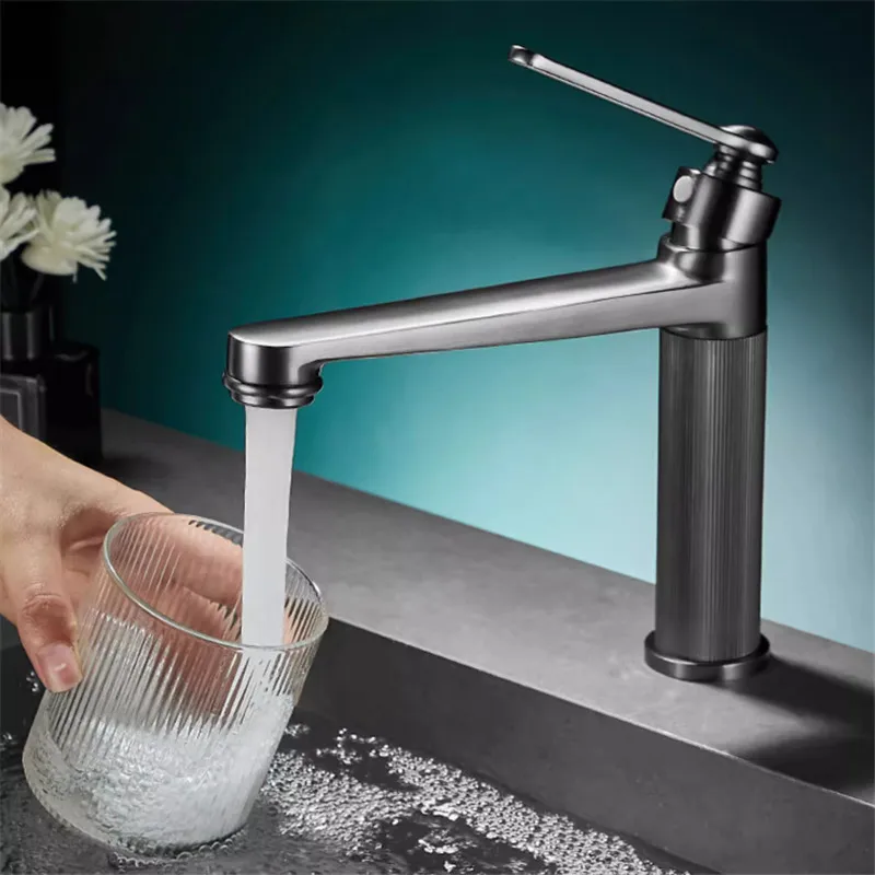 Brass Bathroom Basin Faucets Hot & Cold Sink Mixer Taps Single Handle Deck Mounted Vessel Gun Grey/Brushed Gold/Black/White New
Brass Bathroom Basin Faucets Hot & Cold Sink Mixer Taps Single Handle Deck Mounted Vessel Gun Grey/Brushed Gold/Black/White New