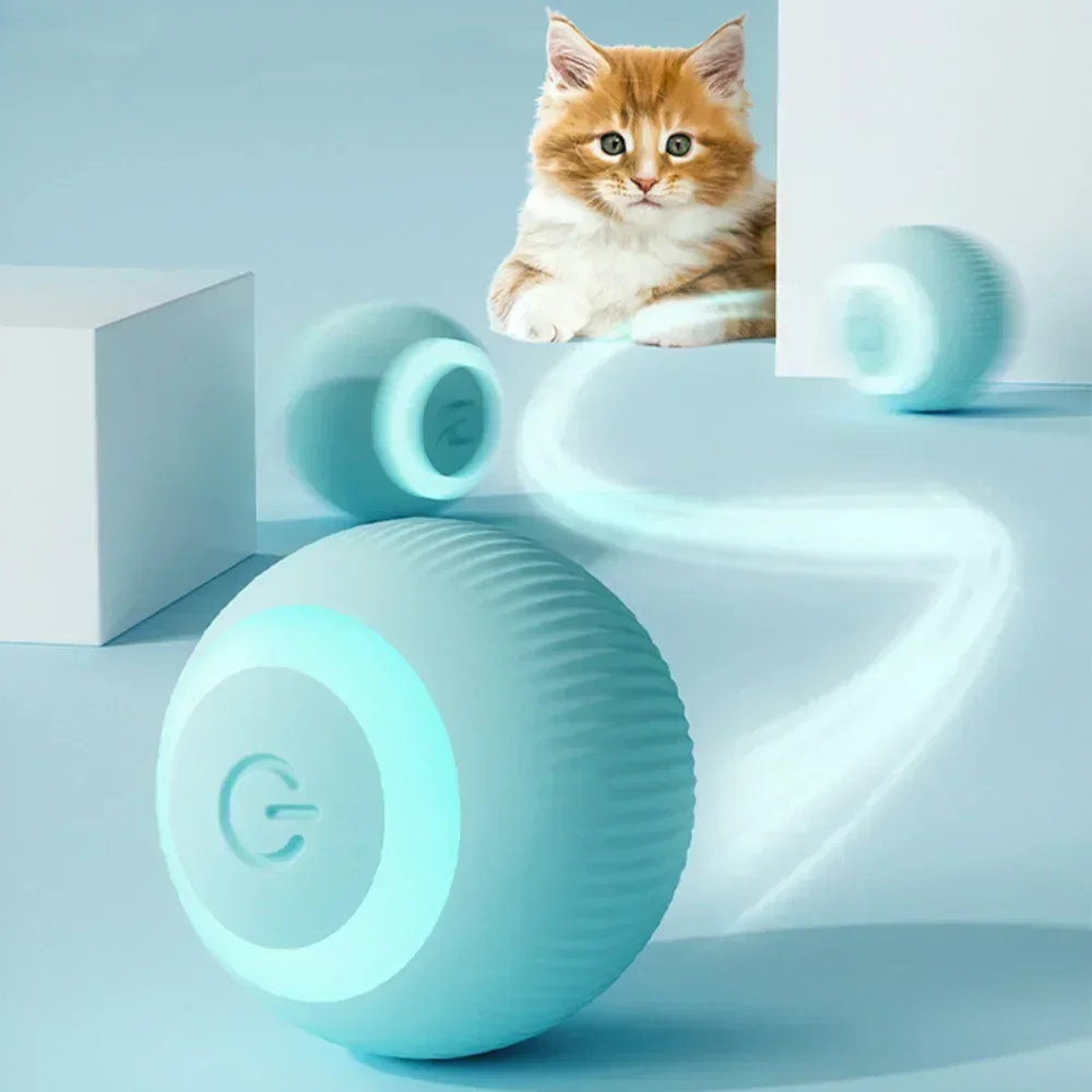 Electric Cat Toys Smart Cat Ball Automatic Rolling Ball Interactive Toys For Cats Dog Indoor Playing Self-moving Kitten Toy Ball
Electric Cat Toys Smart Cat Ball Automatic Rolling Ball Interactive Toys For Cats Dog Indoor Playing Self-moving Kitten Toy Ball