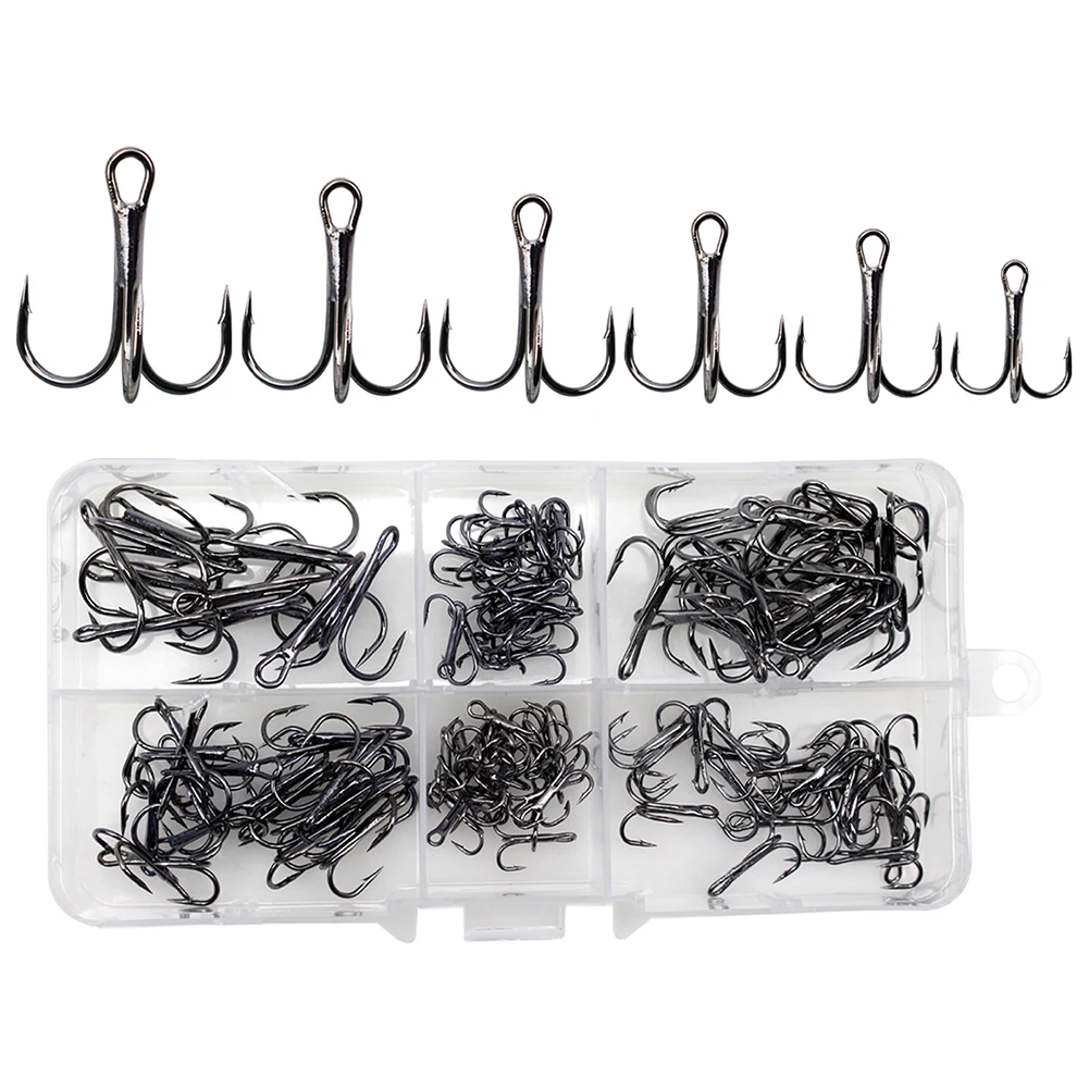 High Carbon Steel Fishing Treble Hooks 110pcs/set 3 Way Claw Treble Bend Anchor Hook Ideal for Carp Fishing Enthusiasts
High Carbon Steel Fishing Treble Hooks 110pcs/set 3 Way Claw Treble Bend Anchor Hook Ideal for Carp Fishing Enthusiasts