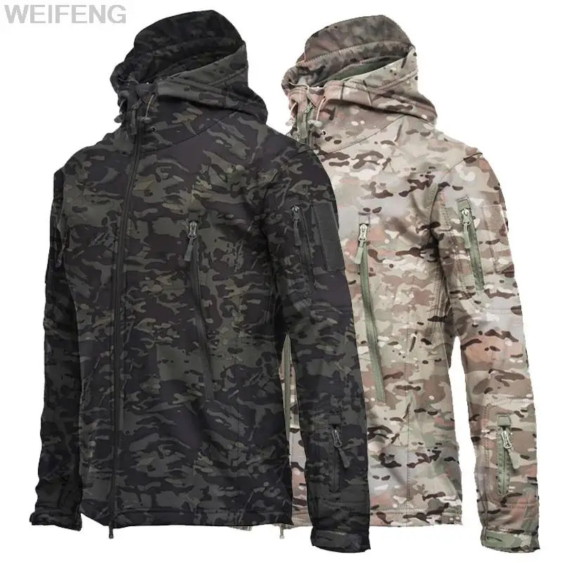 Military Jackets Men Shark Skin Soft Shell Tactical Waterproof Windbreaker Outdoor Army Combat Jacket Mens Hooded Bomber Coats
Military Jackets Men Shark Skin Soft Shell Tactical Waterproof Windbreaker Outdoor Army Combat Jacket Mens Hooded Bomber Coats