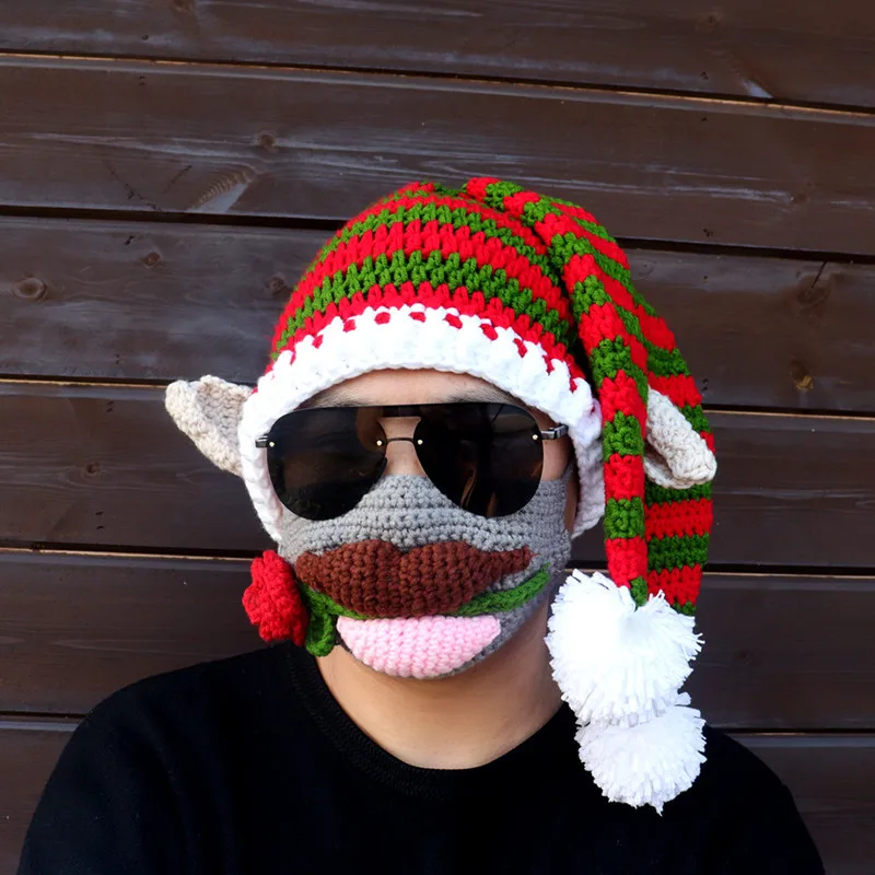 Funny Knitted Christmas Hat Crazy Mask Set Soft Warm Beanie Santa Cap Carnival Party Hat Festive New Year Party Decoration Gift
Funny Knitted Christmas Hat Crazy Mask Set Soft Warm Beanie Santa Cap Carnival Party Hat Festive New Year Party Decoration Gift