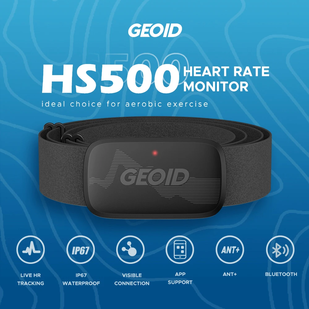 GEOID Heart Rate Sensor Chest Strap ANT+ Bluetooth Heart Rate Monitor Belt Compatible Magene Cycling Computer
GEOID Heart Rate Sensor Chest Strap ANT+ Bluetooth Heart Rate Monitor Belt Compatible Magene Cycling Computer