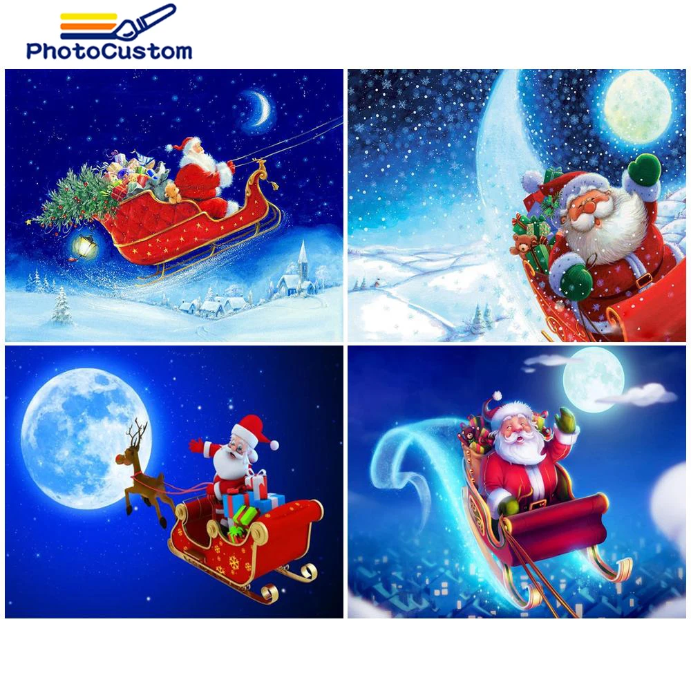 PhotoCustom Рождественская живопись по номерам, Новое поступление для взрослых, акриловая краска, цвет ландшафта по количеству
PhotoCustom Рождественская живопись по номерам, Новое поступление для взрослых, акриловая краска, цвет ландшафта по количеству