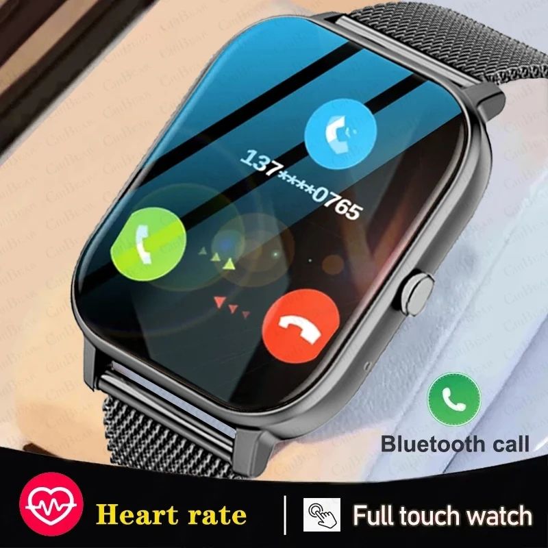 

Новинка 2024, умные часы для Android IOS, фитнес-трекер, циферблат, водонепроницаемый спортивный браслет, 1,69 дюйма, Смарт-часы с голосовым вызовом