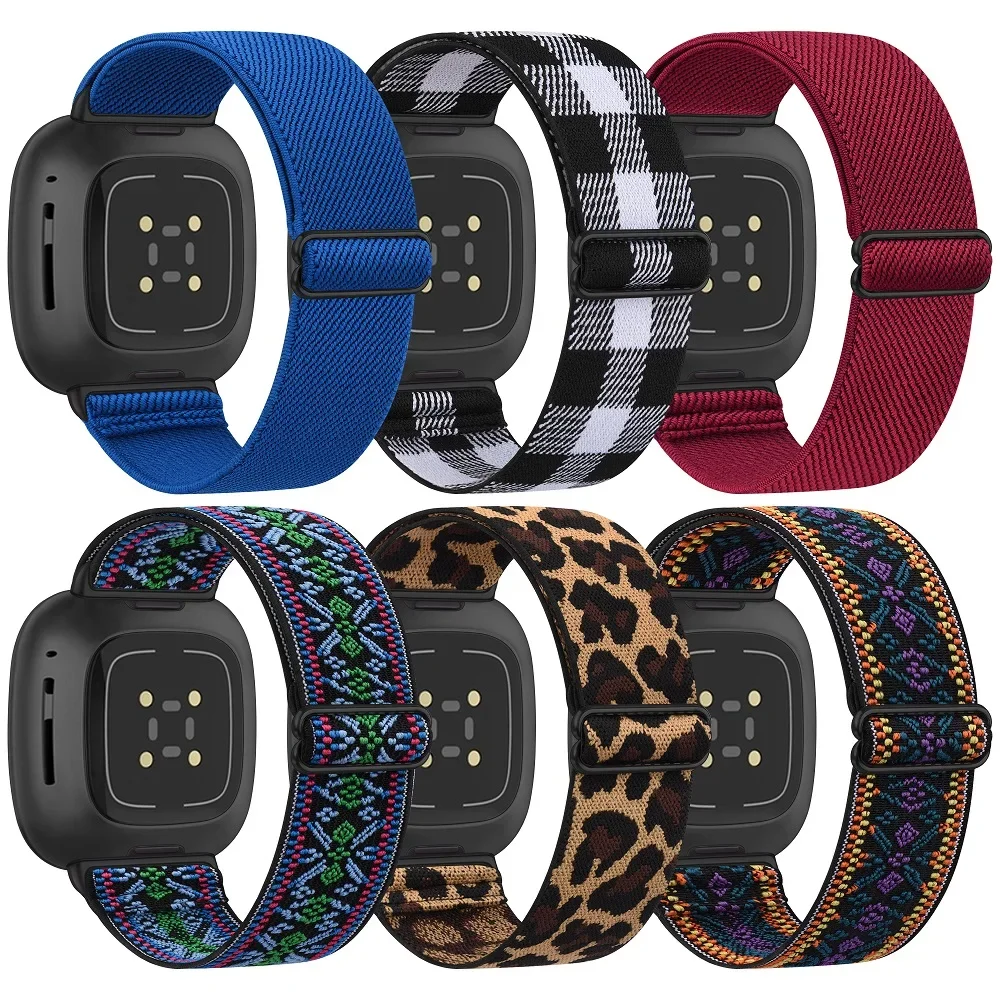 Elastic Nylon Strap for Fitbit Versa 3 2 1 Band Adjustable Breathable Watchband Sport Bracelet for Versa Lite Fitbit Sense Strap
Elastic Nylon Strap for Fitbit Versa 3 2 1 Band Adjustable Breathable Watchband Sport Bracelet for Versa Lite Fitbit Sense Strap