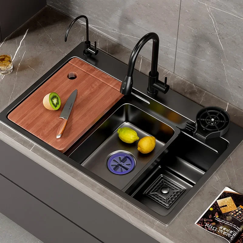 304 Stainless Steel Kitchen Sink Large Single Vegetable Wash Basin Bowl Drain Accessories Set For Fixture
304 Stainless Steel Kitchen Sink Large Single Vegetable Wash Basin Bowl Drain Accessories Set For Fixture