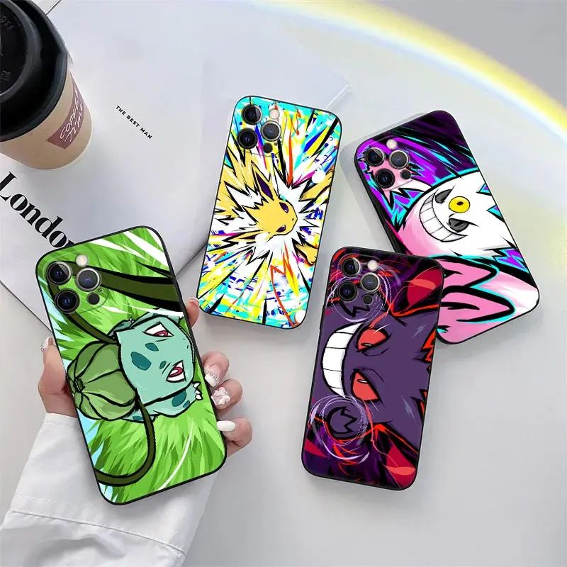 Bulbasaur Gastly Pokemon Phone Case for iPhone 11 15 Pro Max Case Coque 14 Plus 13 Pro 12 Mini 11 X XS XR 7 8 SE 2020 Soft Cover
Bulbasaur Gastly Pokemon Phone Case for iPhone 11 15 Pro Max Case Coque 14 Plus 13 Pro 12 Mini 11 X XS XR 7 8 SE 2020 Soft Cover
