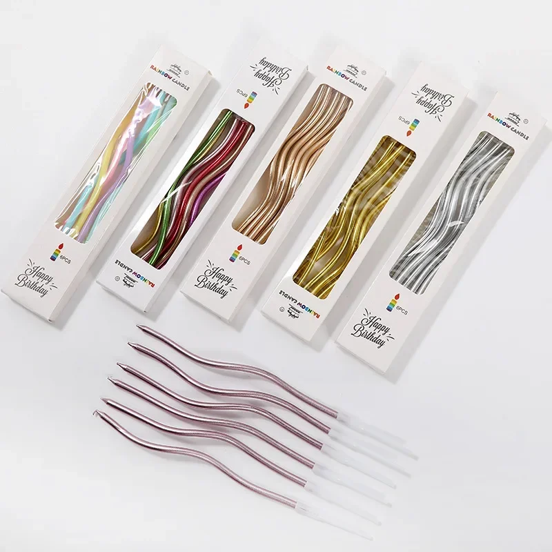 6Pcs Curved Cake Candles Birthday Baby Shower Gender Reveal Cupcake Decorating Candle Toppers Wedding Party Decorative Supplies
6Pcs Curved Cake Candles Birthday Baby Shower Gender Reveal Cupcake Decorating Candle Toppers Wedding Party Decorative Supplies