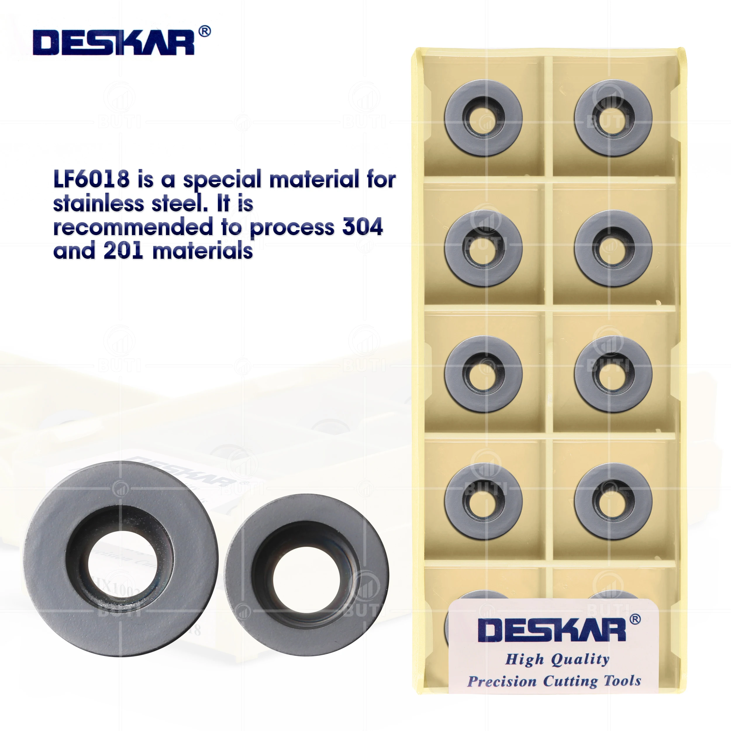 DESKAR 100% Original RDHX12T3MOT RDHX1003MOT LF6018 Milling Carbide Insert Turning Tool Lathe Cutter Cutting For Stainless Steel
DESKAR 100% Original RDHX12T3MOT RDHX1003MOT LF6018 Milling Carbide Insert Turning Tool Lathe Cutter Cutting For Stainless Steel