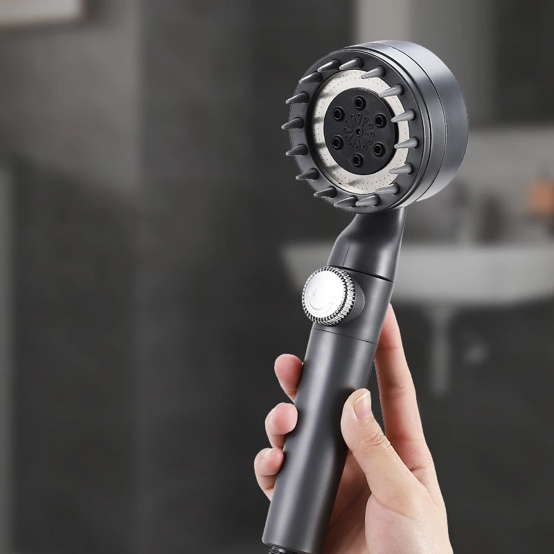 1PC ABS Pressurized Handheld Shower Head Silicone Scrub Shower Rain Adjustable Sprayer White/Black/Gray Thread G1/2'
1PC ABS Pressurized Handheld Shower Head Silicone Scrub Shower Rain Adjustable Sprayer White/Black/Gray Thread G1/2'