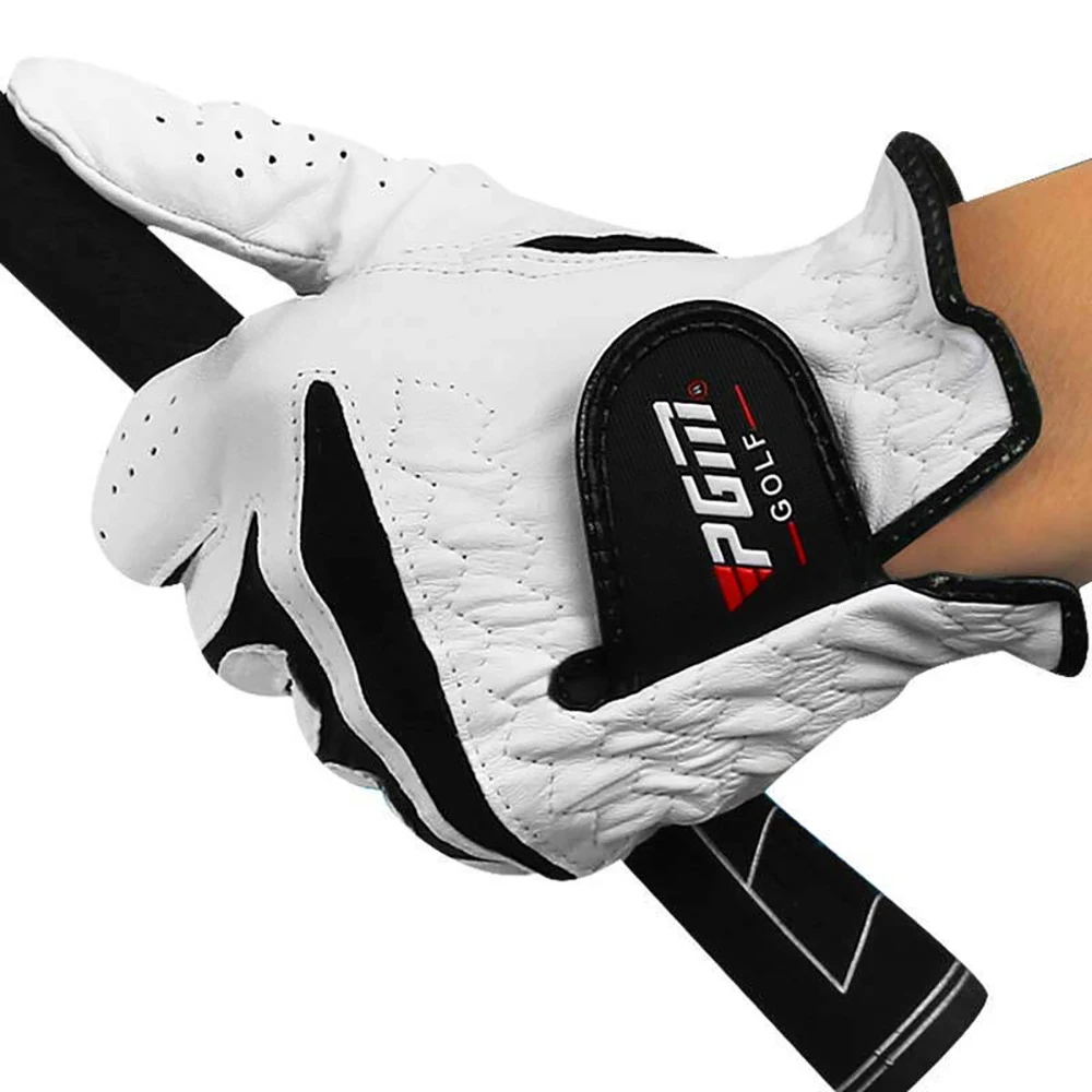 

PGM 1pc Golf Gloves Men's Sheepskin Left/Right Hand Gloves Soft Breathable Non-slip Particle Gloves Golf Accessories ST002