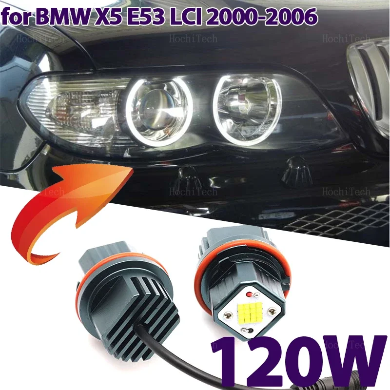 120W Error Free Angel Eye Halo Ring Marker Car Side Light LED Bulb Auto Lamp For BMW X5 series E53 m54 M62 N62 2000-2006
120W Error Free Angel Eye Halo Ring Marker Car Side Light LED Bulb Auto Lamp For BMW X5 series E53 m54 M62 N62 2000-2006