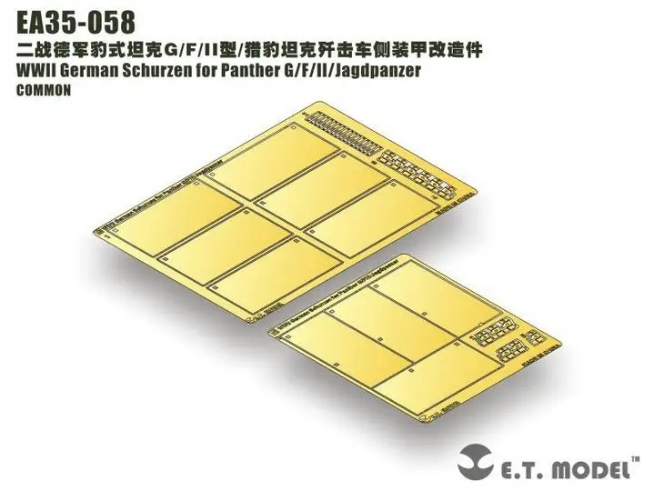 Модель ET 1/35 EA35-058 немецкая швейцарская модель Второй мировой войны Для Пантеры G/F/II/Jagdpanzer
Модель ET 1/35 EA35-058 немецкая швейцарская модель Второй мировой войны Для Пантеры G/F/II/Jagdpanzer