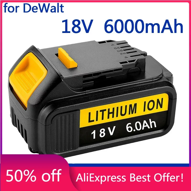 100% Original For DeWalt 18V 6000mAh Rechargeable Power Tools Battery with LED Li-ion Replacement DCB205 DCB204-2 20V DCB206
100% Original For DeWalt 18V 6000mAh Rechargeable Power Tools Battery with LED Li-ion Replacement DCB205 DCB204-2 20V DCB206