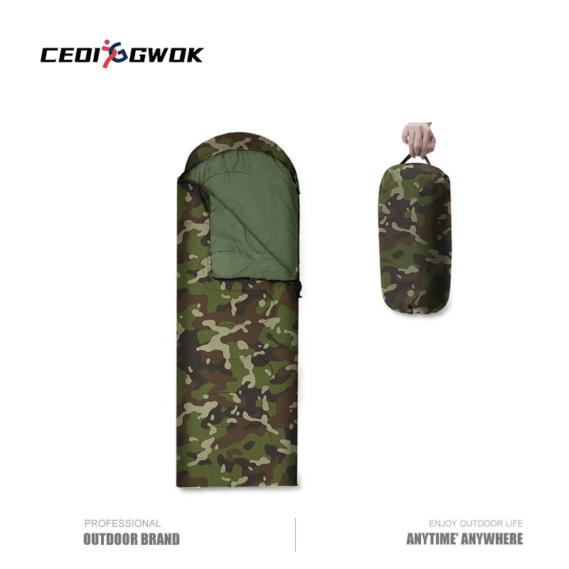 

CEOI GWOK Envelope-style Sleeping Bag Outdoor Camping Camping Sleeping Bag Travel Warm Adult Cotton Sleeping Bag Thickening