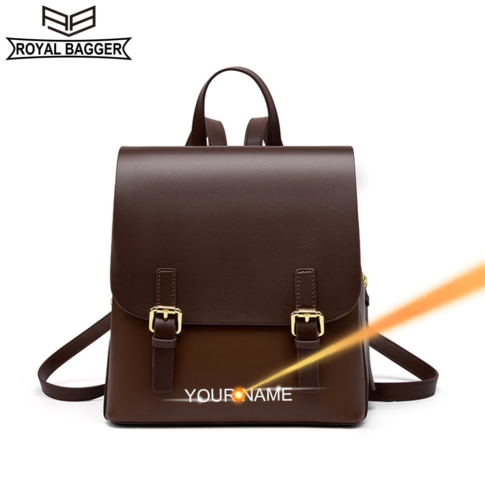 Royal Bagger Backpack for Women Fashion Female College Students Simple Shoulder Bag Genuine Cow Leather Travel Backpacks 2287
Royal Bagger Backpack for Women Fashion Female College Students Simple Shoulder Bag Genuine Cow Leather Travel Backpacks 2287