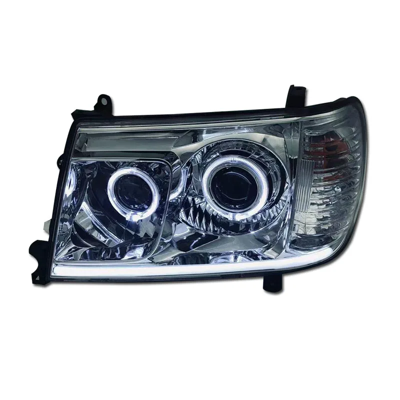 Headlight headlamp assembly for Toyota Land Cruiser Prado LC100 4500 4700 angel eye lens low and high beam turn signal
Headlight headlamp assembly for Toyota Land Cruiser Prado LC100 4500 4700 angel eye lens low and high beam turn signal