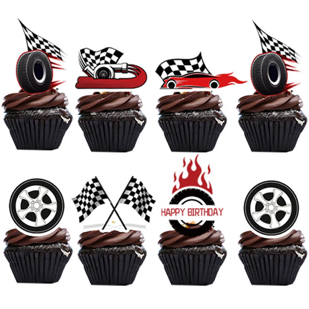 Racing Car Cupcake Topper Happy Birthday Wheel Dessert Cupcake Topper Checkered Racing Flag Cake Decor Race Car Party Supplies
Racing Car Cupcake Topper Happy Birthday Wheel Dessert Cupcake Topper Checkered Racing Flag Cake Decor Race Car Party Supplies