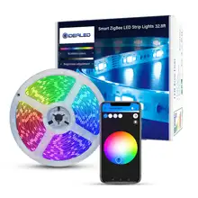 Smart RGB Light Strip 10m/20m Kit with Zigbee 3.0 LED Controller Dimming Tuya APP Voice Control Work with Alexa & H*U*E hub
Smart RGB Light Strip 10m/20m Kit with Zigbee 3.0 LED Controller Dimming Tuya APP Voice Control Work with Alexa & H*U*E hub