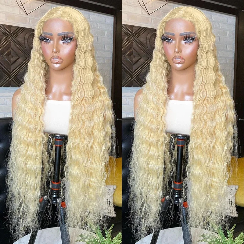 613 Honey Blonde Curly Human Hair Wig 150% 13x4 Transparent Loose Deep Wave Lace Front Wig 13x6 HD Lace Frontal Wigs For Women
613 Honey Blonde Curly Human Hair Wig 150% 13x4 Transparent Loose Deep Wave Lace Front Wig 13x6 HD Lace Frontal Wigs For Women