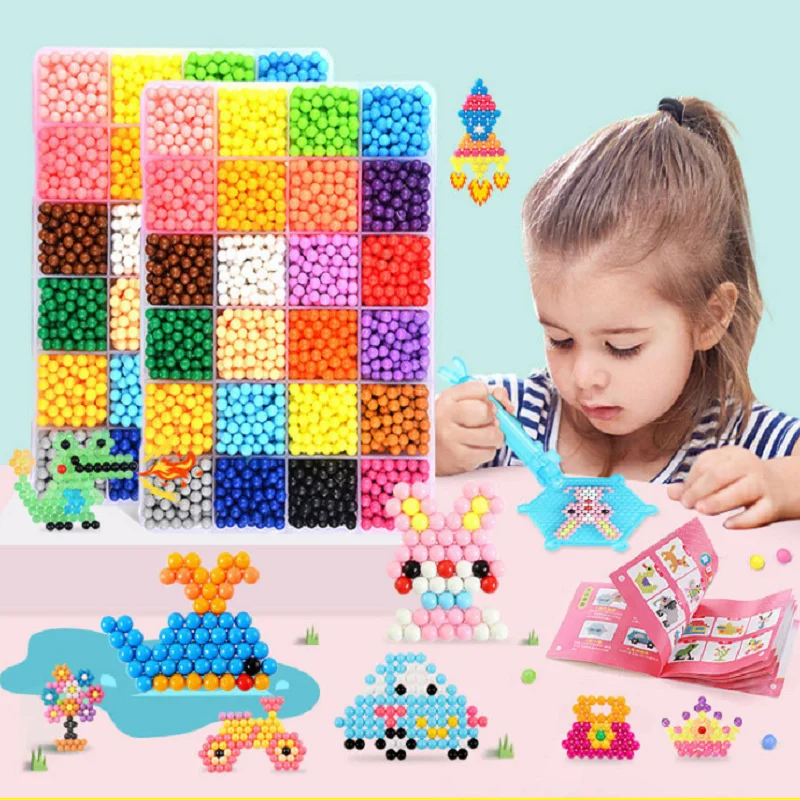 36 Colors 11000 Pcs Set Refill Beads Puzzle Crystal DIY Water Spray Magic Beads Set Ball Games 3D Handmade Magic Toys
36 Colors 11000 Pcs Set Refill Beads Puzzle Crystal DIY Water Spray Magic Beads Set Ball Games 3D Handmade Magic Toys