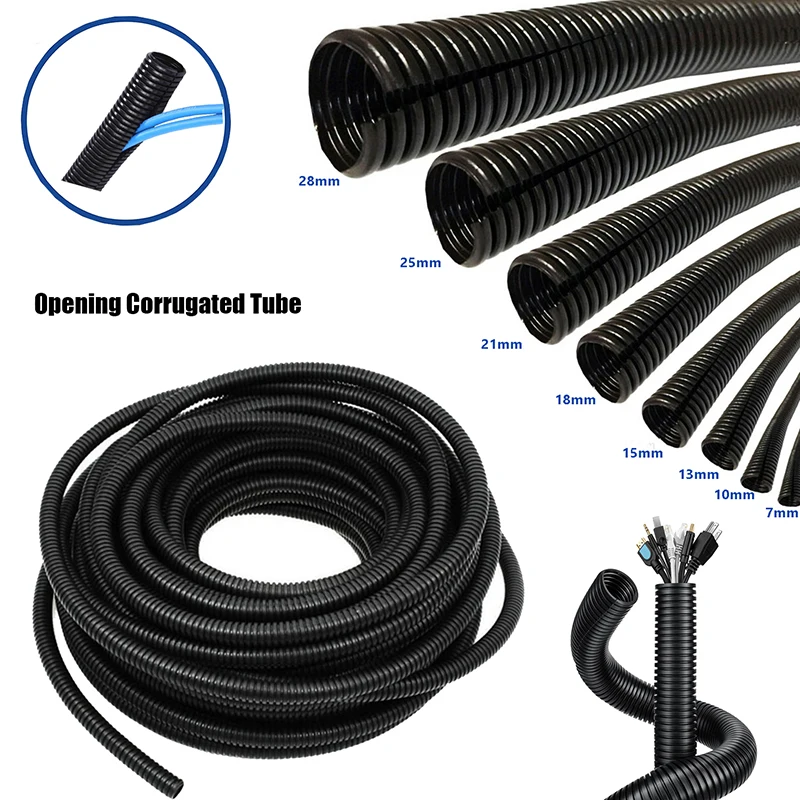 1/3 meter Split Loom Wire Flexible Tubing Conduit Hose Cover Black 7 -28mm Cover Auto Car Mechanical Line Protecter
1/3 meter Split Loom Wire Flexible Tubing Conduit Hose Cover Black 7 -28mm Cover Auto Car Mechanical Line Protecter