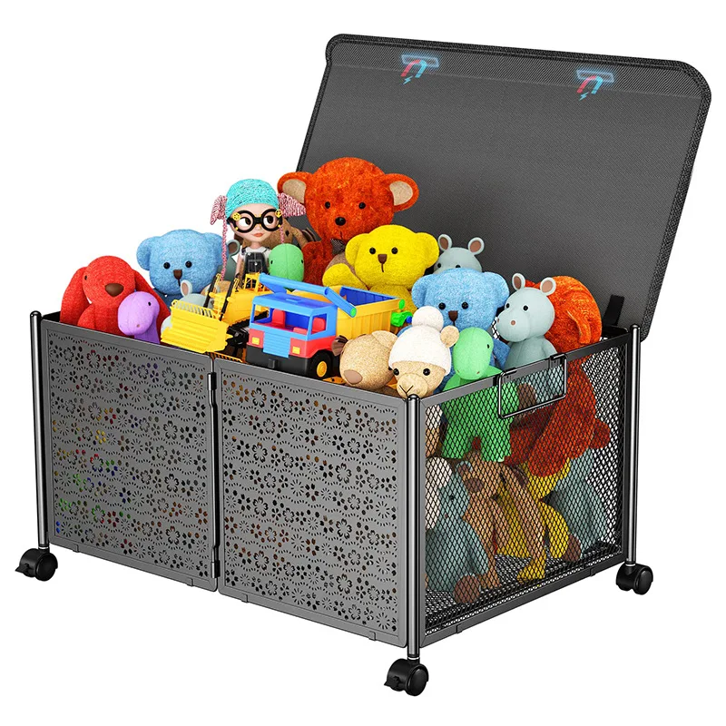Children's Toy Storage Box Foldable Dustproof Large Capacity Clothes Storage Box Iron Organizing Storage Rack
Children's Toy Storage Box Foldable Dustproof Large Capacity Clothes Storage Box Iron Organizing Storage Rack