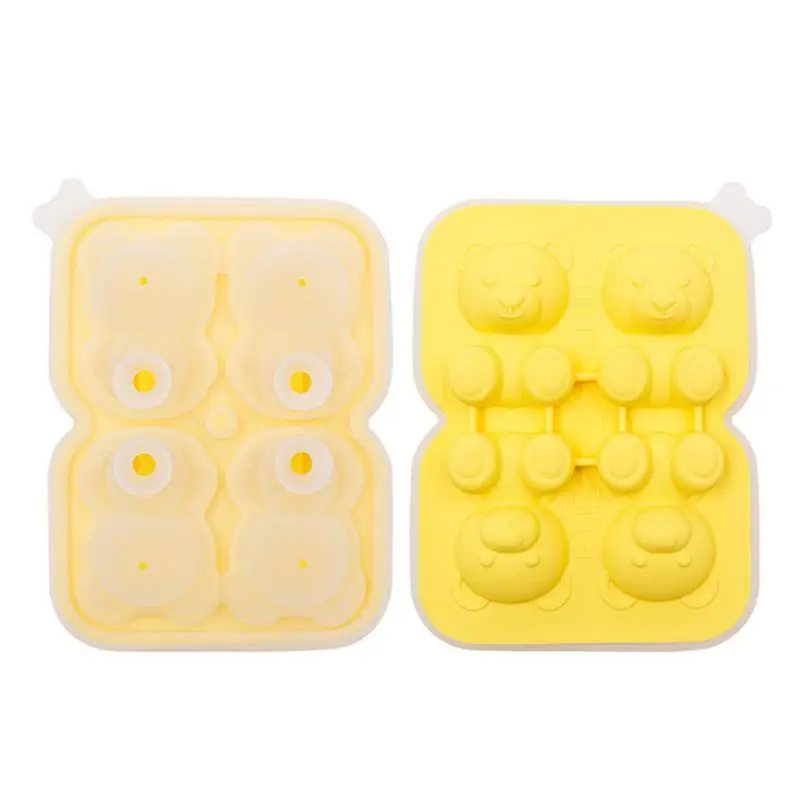 3D Bear Shape Silicone Mold Non-Stick Bear-Shaped Ice Cube Mold Ice Cube Trays Mold To Make Lovely 3D DIY Drink Ice Coffee Juice
3D Bear Shape Silicone Mold Non-Stick Bear-Shaped Ice Cube Mold Ice Cube Trays Mold To Make Lovely 3D DIY Drink Ice Coffee Juice