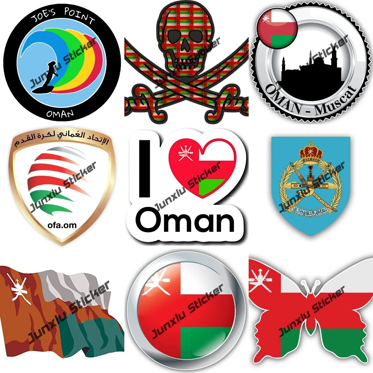 Oman Decals OM Oman Flag Pirate Sticker Home Pride Travel Stickers for Cars Truck Van Bumper Window Laptop Cup Wall Accessories
Oman Decals OM Oman Flag Pirate Sticker Home Pride Travel Stickers for Cars Truck Van Bumper Window Laptop Cup Wall Accessories